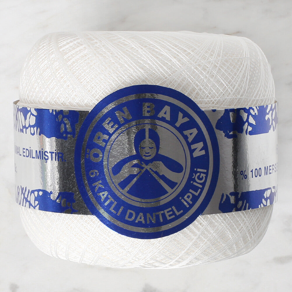 Örenbayan 6 Katlı No:70 Beyaz Dantel İpi